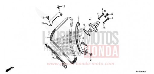 CHAINE A CAMES/TENDEUR CBR500RAH de 2017